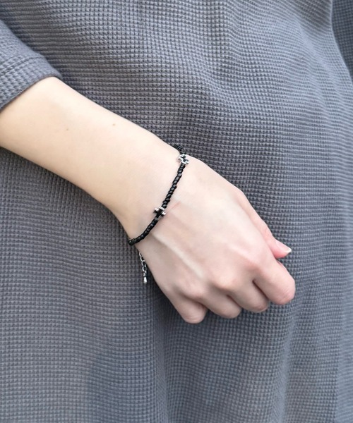 Figments（フィグメンツ）の「クロスチップブレス（ブレスレット・レディース・ブラック・FREE）」の5枚目の写真