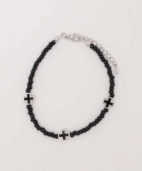 Figments（フィグメンツ）の「クロスチップブレス（ブレスレット・レディース・ブラック・FREE）」の6枚目の写真