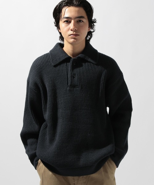 セール】両畦ニットポロプルオーバー（ニット/セーター）｜niko and