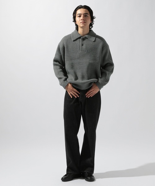 niko and...(ニコアンド)の「両畦ニットポロプルオーバー(ニット/セーター・メンズ・レッド/グレー/ネイビー・MEDIUM/LARGE)」の16枚目の写真