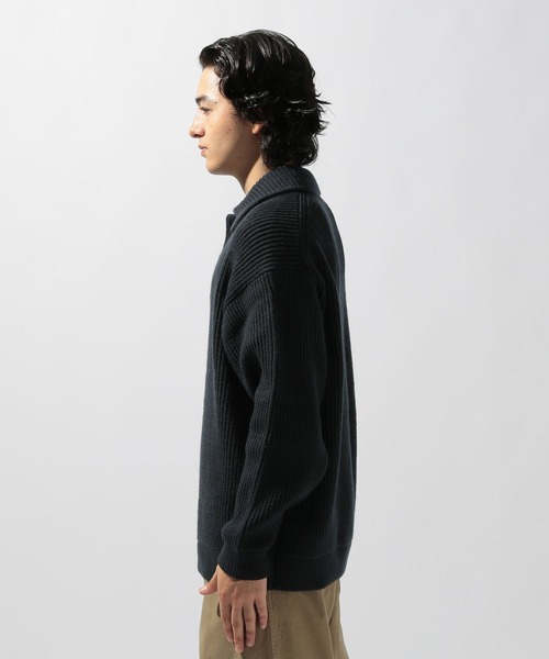 niko and...(ニコアンド)の「両畦ニットポロプルオーバー(ニット/セーター・メンズ・レッド/グレー/ネイビー・MEDIUM/LARGE)」の7枚目の写真