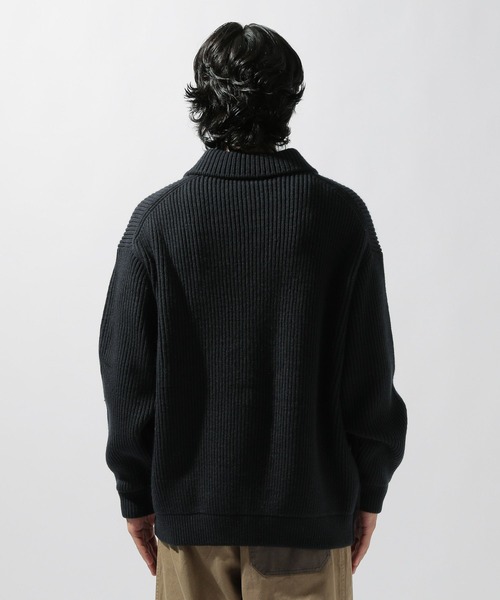 niko and...(ニコアンド)の「両畦ニットポロプルオーバー(ニット/セーター・メンズ・レッド/グレー/ネイビー・MEDIUM/LARGE)」の8枚目の写真