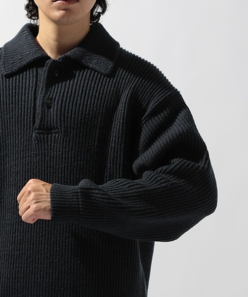 niko and...(ニコアンド)の「両畦ニットポロプルオーバー(ニット/セーター・メンズ・レッド/グレー/ネイビー・MEDIUM/LARGE)」の10枚目の写真