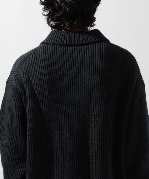 niko and...(ニコアンド)の「両畦ニットポロプルオーバー(ニット/セーター・メンズ・レッド/グレー/ネイビー・MEDIUM/LARGE)」の12枚目の写真