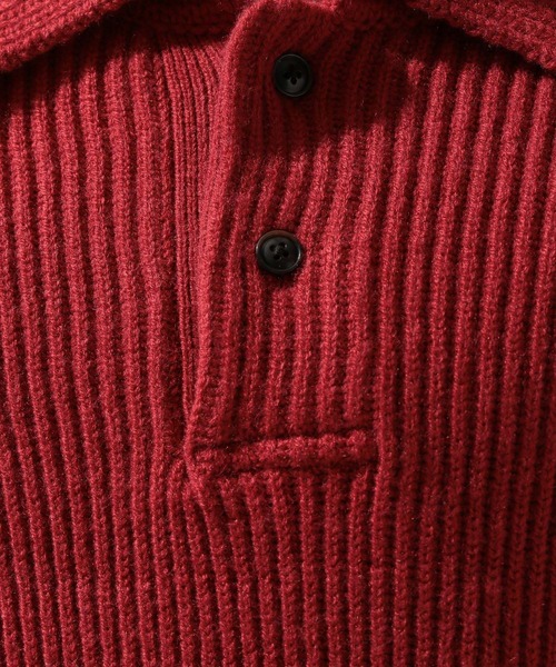 niko and...(ニコアンド)の「両畦ニットポロプルオーバー(ニット/セーター・メンズ・レッド/グレー/ネイビー・MEDIUM/LARGE)」の15枚目の写真