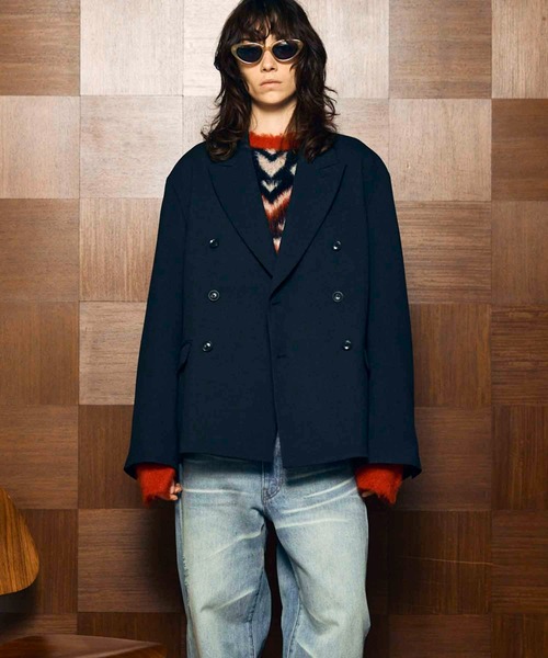 MAISON SPECIAL（メゾンスペシャル）の「《UNISEX》Toro-washer Prime-Ove Double Jacket/トロワッシャープライムオーバーダブルジャケット【MAISON SPECIAL/メゾンスペシャル】■セットアップ対応■（テーラードジャケット・メンズ・ブラック/チャコールグレー/ブラウン/グレイッシュベージュ・0/1/2）」の13枚目の写真