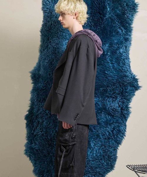 MAISON SPECIAL（メゾンスペシャル）の「《UNISEX》Toro-washer Prime-Ove Double Jacket/トロワッシャープライムオーバーダブルジャケット【MAISON SPECIAL/メゾンスペシャル】■セットアップ対応■（テーラードジャケット・メンズ・ブラック/チャコールグレー/ブラウン/グレイッシュベージュ・0/1/2）」の17枚目の写真