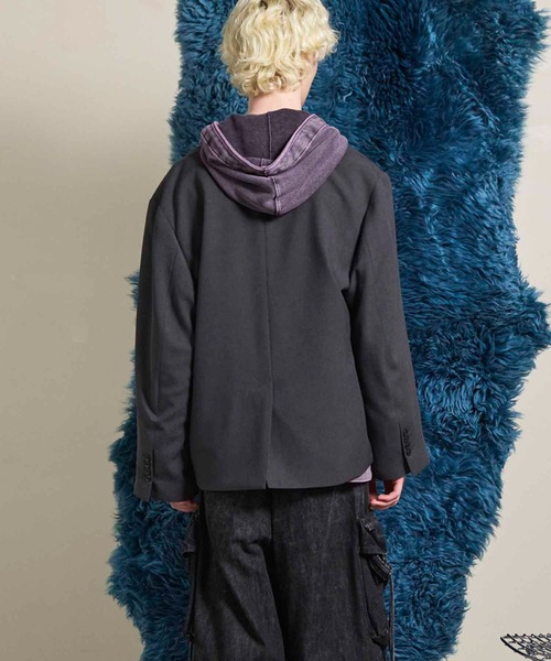 MAISON SPECIAL（メゾンスペシャル）の「《UNISEX》Toro-washer Prime-Ove Double Jacket/トロワッシャープライムオーバーダブルジャケット【MAISON SPECIAL/メゾンスペシャル】■セットアップ対応■（テーラードジャケット・メンズ・ブラック/チャコールグレー/ブラウン/グレイッシュベージュ・0/1/2）」の18枚目の写真