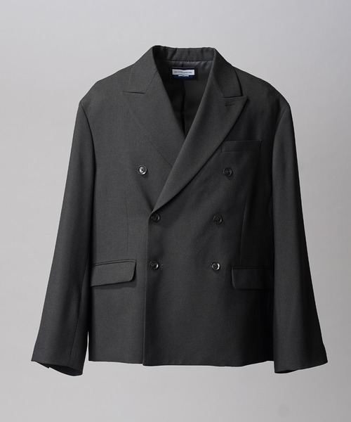 MAISON SPECIAL（メゾンスペシャル）の「《UNISEX》Toro-washer Prime-Ove Double Jacket/トロワッシャープライムオーバーダブルジャケット【MAISON SPECIAL/メゾンスペシャル】■セットアップ対応■（テーラードジャケット・メンズ・ブラック/チャコールグレー/ブラウン/グレイッシュベージュ・0/1/2）」の20枚目の写真