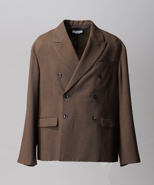 MAISON SPECIAL（メゾンスペシャル）の「《UNISEX》Toro-washer Prime-Ove Double Jacket/トロワッシャープライムオーバーダブルジャケット【MAISON SPECIAL/メゾンスペシャル】■セットアップ対応■（テーラードジャケット・メンズ・ブラック/チャコールグレー/ブラウン/グレイッシュベージュ・0/1/2）」の21枚目の写真