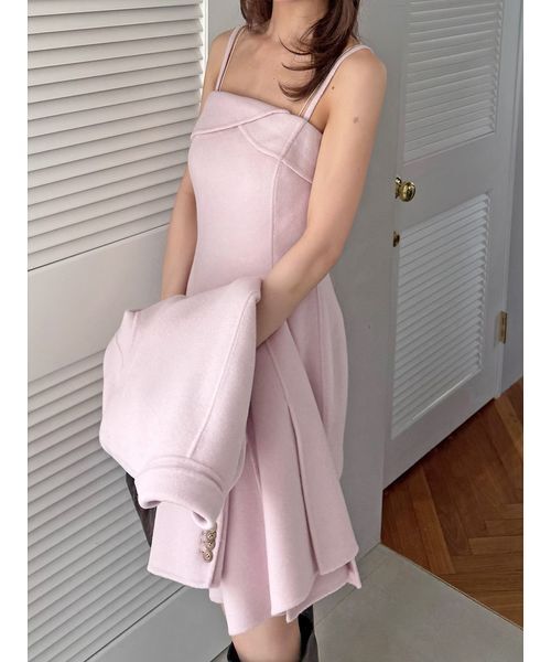 SNIDEL（スナイデル）の「ベアミニワンピース（ワンピース・レディース・グレー/キャメル/ピンク・0/1）」の9枚目の写真