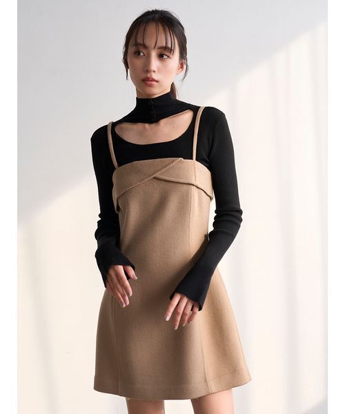 SNIDEL（スナイデル）の「ベアミニワンピース（ワンピース・レディース・グレー/キャメル/ピンク・0/1）」の11枚目の写真