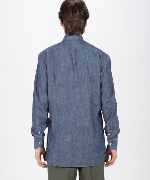 別注】Maria Santagelo コットンデニム ワンピースカラーシャツ