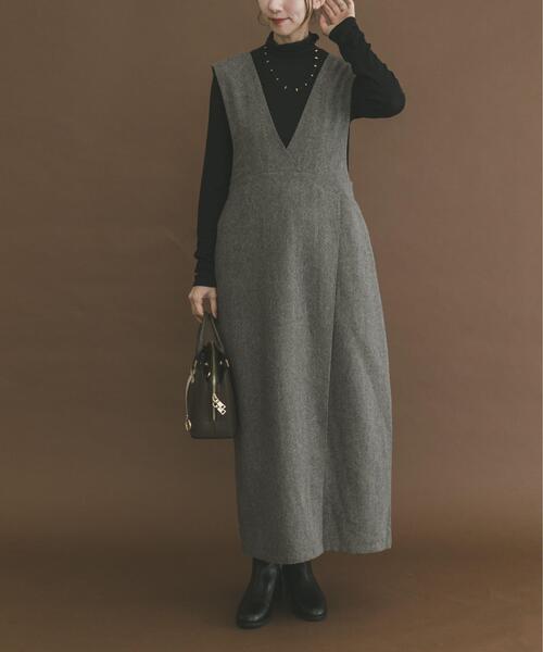 ITEMS URBANRESEARCH（アイテムズ アーバンリサーチ）の「リブタートルネックカットソー（Tシャツ/カットソー・レディース・ホワイト/マスタード/ブラック・FREE）」の5枚目の写真