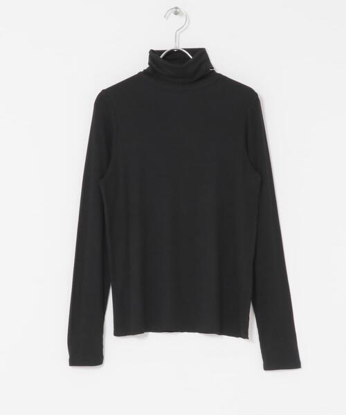 ITEMS URBANRESEARCH（アイテムズ アーバンリサーチ）の「リブタートルネックカットソー（Tシャツ/カットソー・レディース・ホワイト/マスタード/ブラック・FREE）」の9枚目の写真