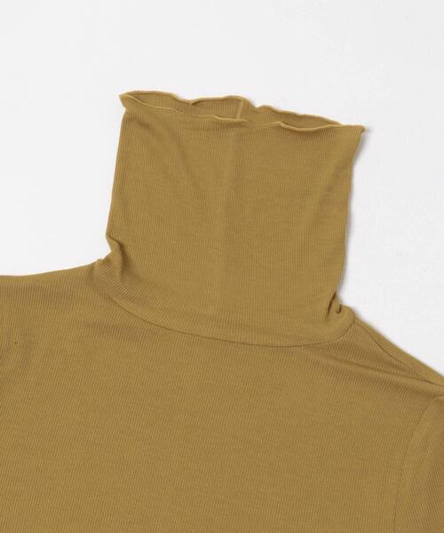 ITEMS URBANRESEARCH（アイテムズ アーバンリサーチ）の「リブタートルネックカットソー（Tシャツ/カットソー・レディース・ホワイト/マスタード/ブラック・FREE）」の19枚目の写真