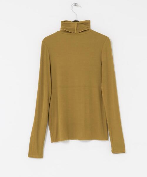 ITEMS URBANRESEARCH（アイテムズ アーバンリサーチ）の「リブタートルネックカットソー（Tシャツ/カットソー・レディース・ホワイト/マスタード/ブラック・FREE）」の20枚目の写真