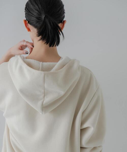 THOUSAND MILE（サウザンドマイル）の「『別注』THOUSAND MILE×URBAN RESEARCH　KNIT FREECE HF-ZIP HOODIE（パーカー・レディース・ブラック/オフホワイト/ボルドー・MEDIUM/LARGE）」の5枚目の写真