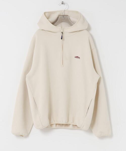 THOUSAND MILE（サウザンドマイル）の「『別注』THOUSAND MILE×URBAN RESEARCH　KNIT FREECE HF-ZIP HOODIE（パーカー・レディース・ブラック/オフホワイト/ボルドー・MEDIUM/LARGE）」の11枚目の写真