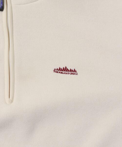 THOUSAND MILE（サウザンドマイル）の「『別注』THOUSAND MILE×URBAN RESEARCH　KNIT FREECE HF-ZIP HOODIE（パーカー・レディース・ブラック/オフホワイト/ボルドー・MEDIUM/LARGE）」の12枚目の写真