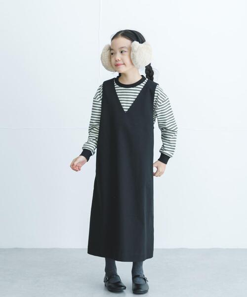 URBAN RESEARCH DOORS(アーバンリサーチドアーズ)の「『親子リンク』『UR TECH』ジャンパースカート(KIDS)(ワンピース・キッズ・ブラック/チャコールグレー・120/105/135)」の20枚目の写真