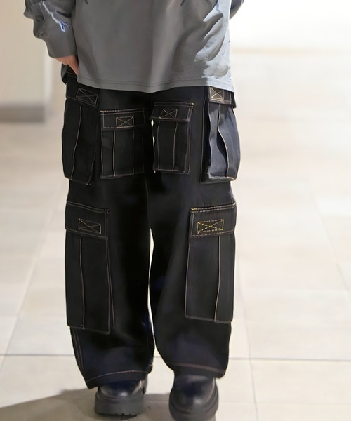 GALFY（ガルフィー）の「GA×GALFY-安定の別注デニムカーゴパンツ（カーゴパンツ・メンズ・ブラウン/インディゴブルー/ブラック・XL/L）」の7枚目の写真