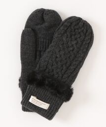 SETUP7（セットアップセブン）の「【SETUP7】C'est doux ケーブルニット＆ファーミトン FTL（手袋）」