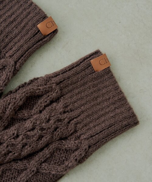 Chico(チコ)の「ケーブルレッグウォーマー(レッグウォーマー・レディース・ベージュ/ブラウン/アイボリー・FREE)」の9枚目の写真
