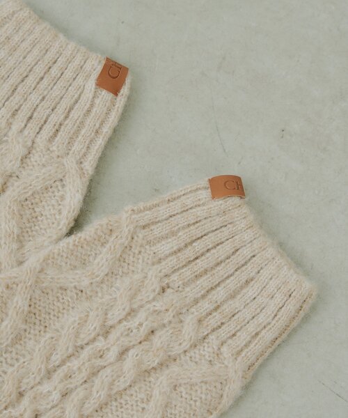 Chico(チコ)の「ケーブルレッグウォーマー(レッグウォーマー・レディース・ベージュ/ブラウン/アイボリー・FREE)」の11枚目の写真