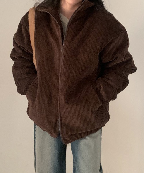 Aelina(エリナ)の「リラックスジャケット(ブルゾン・レディース・ブラウン/ブラック・F)」の12枚目の写真