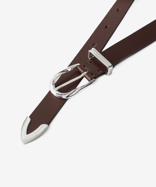 ATTACHMENT(アタッチメント)の「カウレザー ウエスタンベルト / COW LEATHER WESTERN BELT(ベルト・メンズ・ベージュ/ブラウン/ブラック・1/3)」の12枚目の写真
