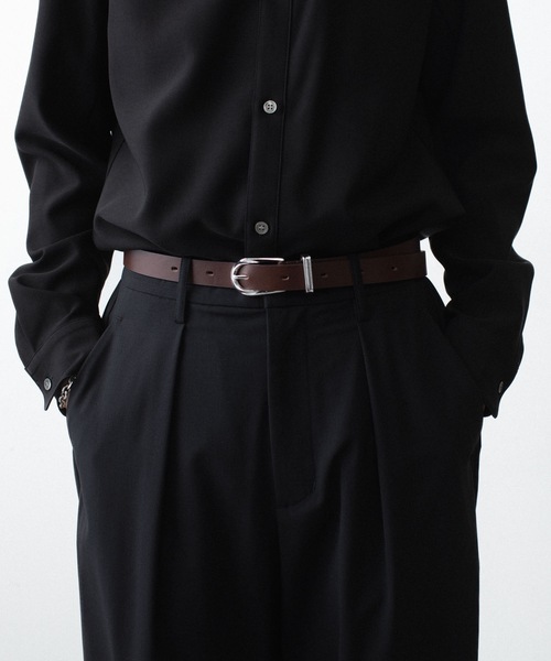 ATTACHMENT(アタッチメント)の「カウレザー ウエスタンベルト / COW LEATHER WESTERN BELT(ベルト・メンズ・ベージュ/ブラウン/ブラック・1/3)」の16枚目の写真