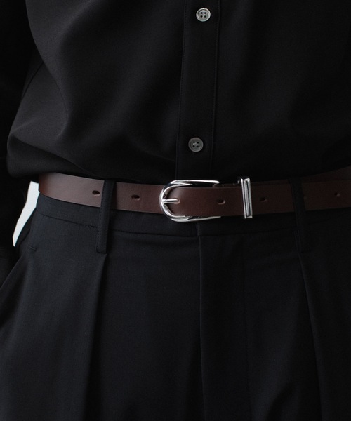 ATTACHMENT(アタッチメント)の「カウレザー ウエスタンベルト / COW LEATHER WESTERN BELT(ベルト・メンズ・ベージュ/ブラウン/ブラック・1/3)」の17枚目の写真