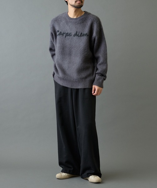 COLONY 2139（コロニートゥーワンスリーナイン）の「モヘアライクハンドライティングニット（ニット/セーター・メンズ・ブラウン/ブラック/グレー・LARGE/MEDIUM）」の10枚目の写真