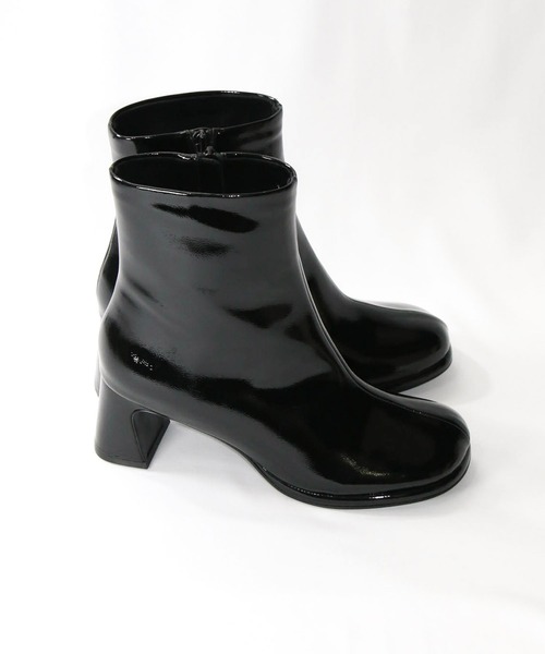 Gready Brilliant（グレディブリリアン）の「エナメルショートブーツ（ブーツ・レディース・ブラック・36/37/38）」の7枚目の写真