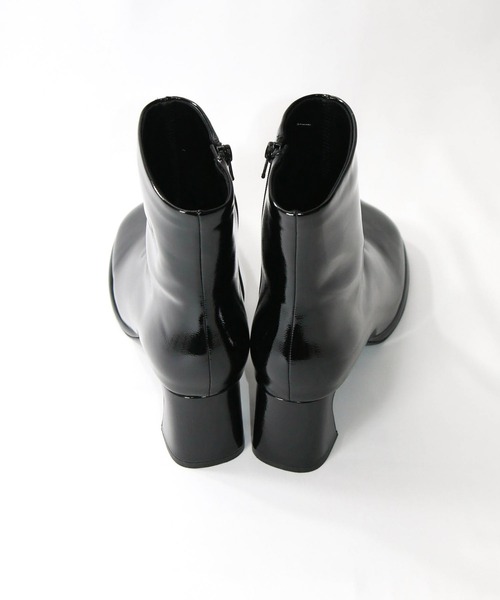 Gready Brilliant（グレディブリリアン）の「エナメルショートブーツ（ブーツ・レディース・ブラック・36/37/38）」の8枚目の写真