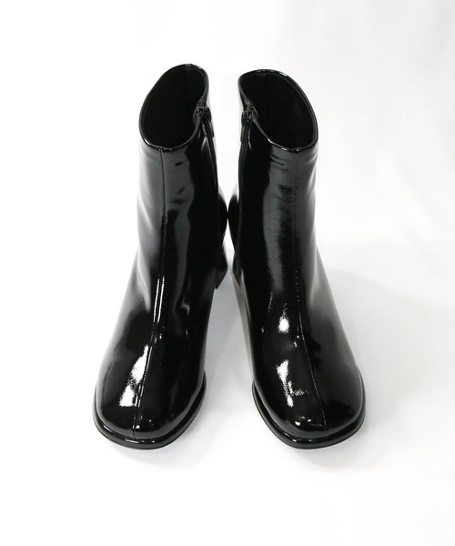 Gready Brilliant（グレディブリリアン）の「エナメルショートブーツ（ブーツ・レディース・ブラック・36/37/38）」の6枚目の写真