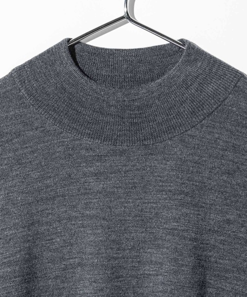 JOHN SMEDLEY(ジョンスメドレー)の「JOHN SMEDLEY AMITY ジョンスメドレー 長袖 ハイネック メリノウール ニット(ニット/セーター・レディース・ブラック/チャコール・LARGE/MEDIUM/SMALL)」の16枚目の写真