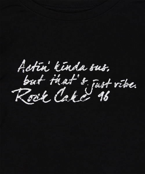 ROCKCAKE(ロックケーキ)の「Essential Script Top - Black(Tシャツ/カットソー・レディース・その他・SMALL)」の4枚目の写真