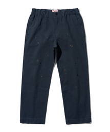 SPLATER PAINTED BANDING CHINO PANTS-NAVY