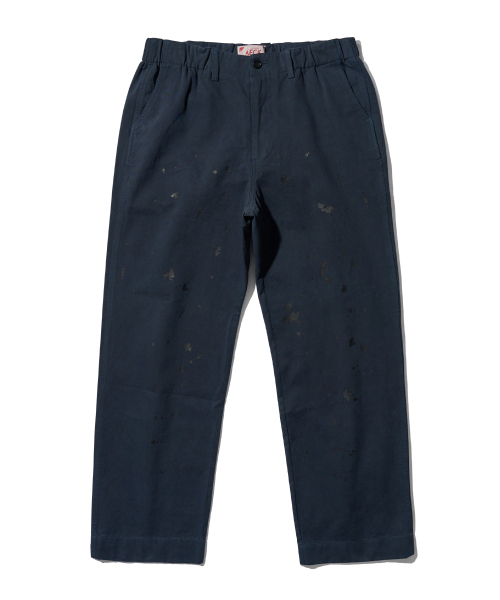 AECA(エイカ)の「SPLATER PAINTED BANDING CHINO PANTS-NAVY(その他パンツ・メンズ・その他・SMALL/MEDIUM/LARGE)」の1枚目の写真