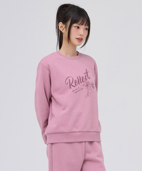 CHASECULT(チェイスカルト)の「女性 起毛 グラフィック スウェット - ピンク(スウェット・レディース・PINK・85/90)」の3枚目の写真