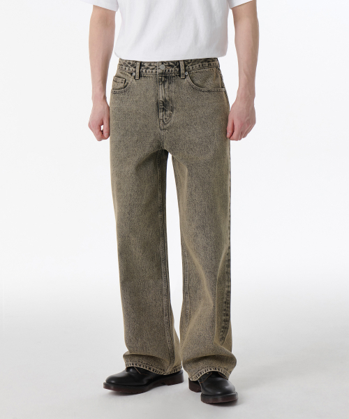 MUSINSA STANDARD（ムシンサスタンダード）の「ワイドデニムパンツ [ウォッシュドベージュ]（デニムパンツ・メンズ・その他・26/27/28/29/36/34/32/30/31/33/40/38/42）」の6枚目の写真