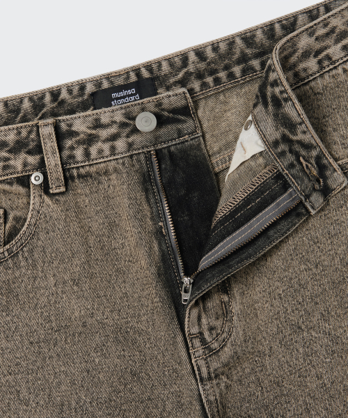 MUSINSA STANDARD（ムシンサスタンダード）の「ワイドデニムパンツ [ウォッシュドベージュ]（デニムパンツ・メンズ・その他・26/27/28/29/36/34/32/30/31/33/40/38/42）」の8枚目の写真