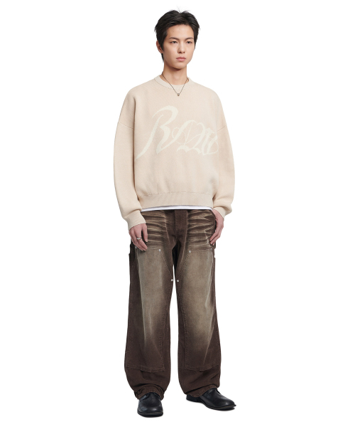 NOMANUAL(NOMANUAL)の「RAW JACQUARD KNIT - BEIGE(ニット/セーター・レディース・その他・SMALL/MEDIUM/LARGE/X-LARGE)」の3枚目の写真
