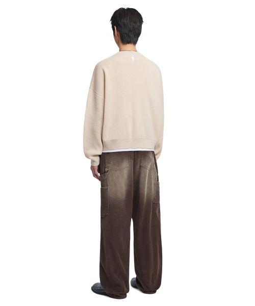 NOMANUAL(NOMANUAL)の「RAW JACQUARD KNIT - BEIGE(ニット/セーター・レディース・その他・SMALL/MEDIUM/LARGE/X-LARGE)」の4枚目の写真