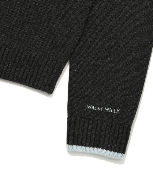 Wacky WiLLy(ワッキーウィリー)の「ウィメンズリリーワッペン配色プルオーバーグレー(ニット/セーター・レディース・その他・FREE)」の6枚目の写真