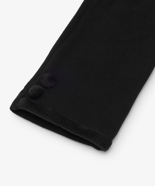 Afternoon Tea(アフタヌーンティー)の「ストレッチベロアボタングローブ(手袋・レディース・ブラウン/ブラック/グレー・ONE SIZE)」の6枚目の写真