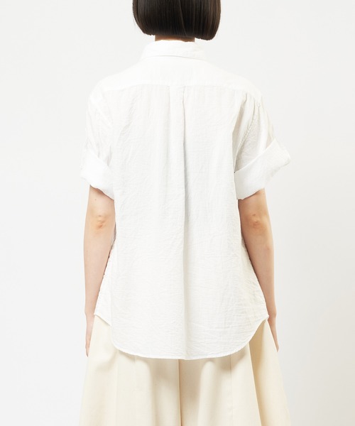 gomme（ゴム）の「ガーゼフリルブラウス（シャツ/ブラウス・レディース・ブラック/ホワイト・MEDIUM）」の12枚目の写真