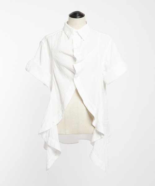 gomme（ゴム）の「ガーゼフリルブラウス（シャツ/ブラウス・レディース・ブラック/ホワイト・MEDIUM）」の13枚目の写真